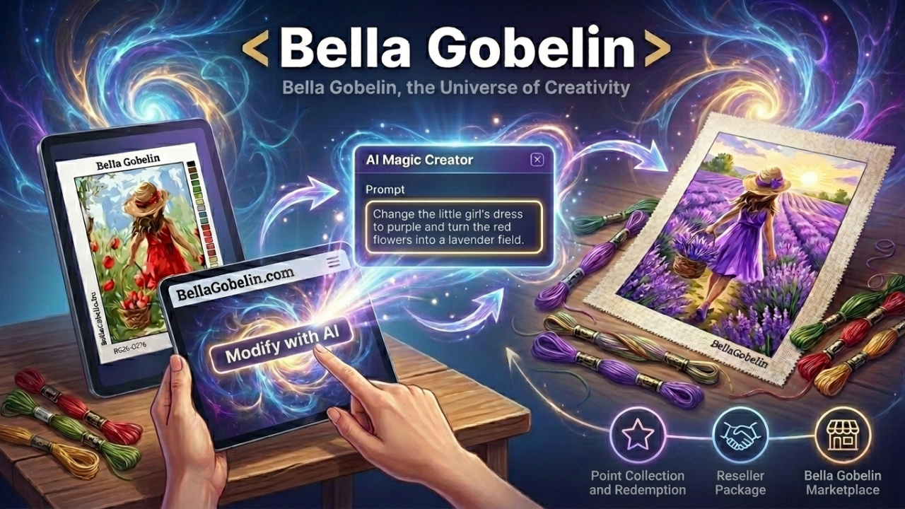 AI Magic ustvarjalec katalogov – Bella Gobelin