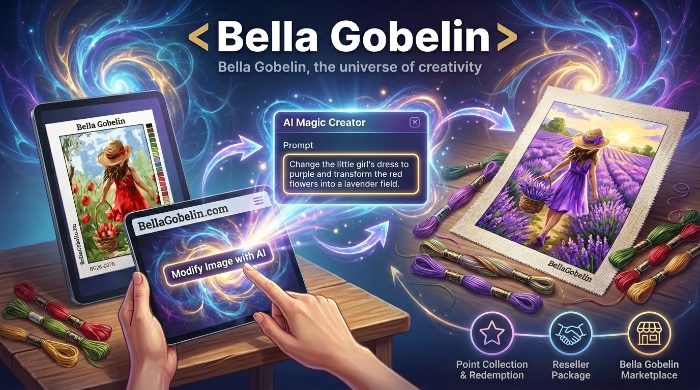 AI Magic ustvarjalec katalogov – Bella Gobelin