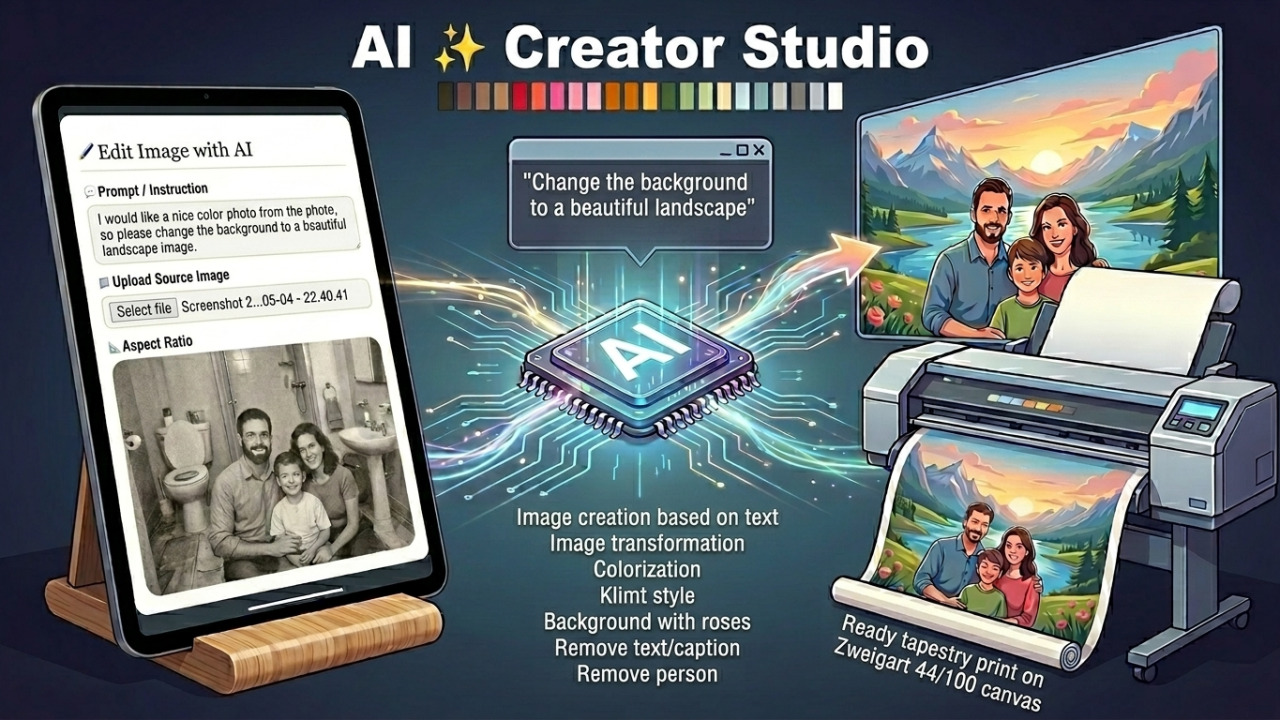 AI Gobelin ustvarjalni studio