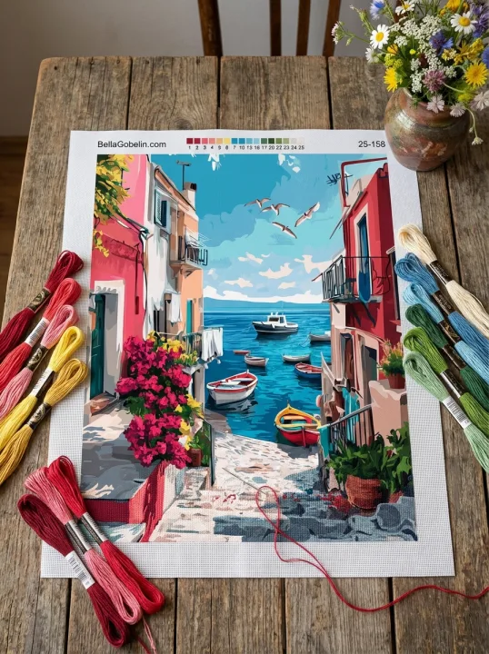 Ciklus cvetličnih mediteranskih ulic – 25-158