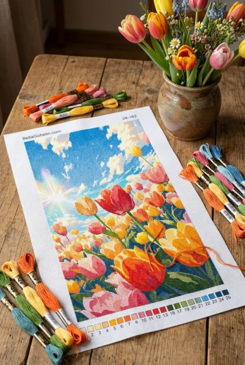 Barvni tulipani – 24-162