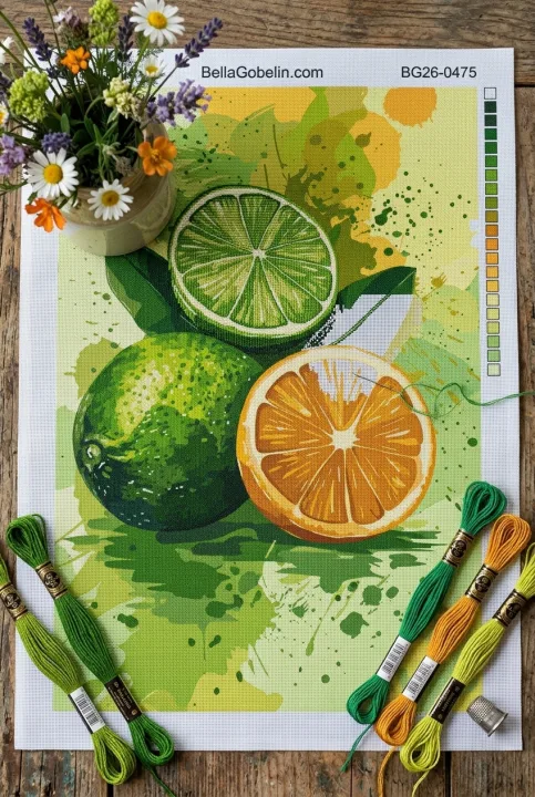 Osvežilni citrusi v akvarelnem slogu