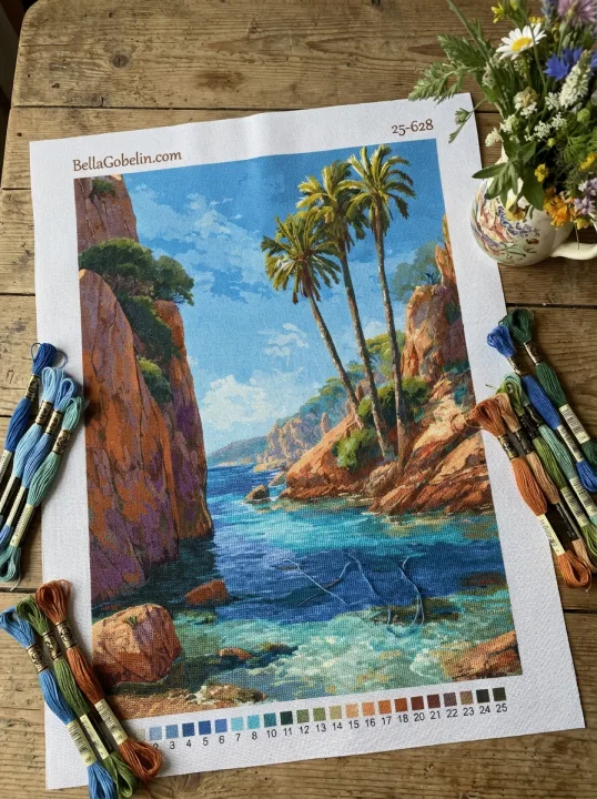 Serija obalov s palmami – 25-628