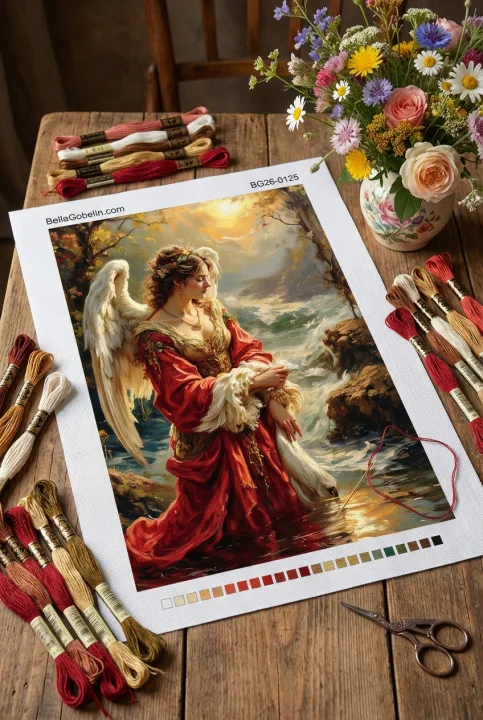 Angel na obali morja