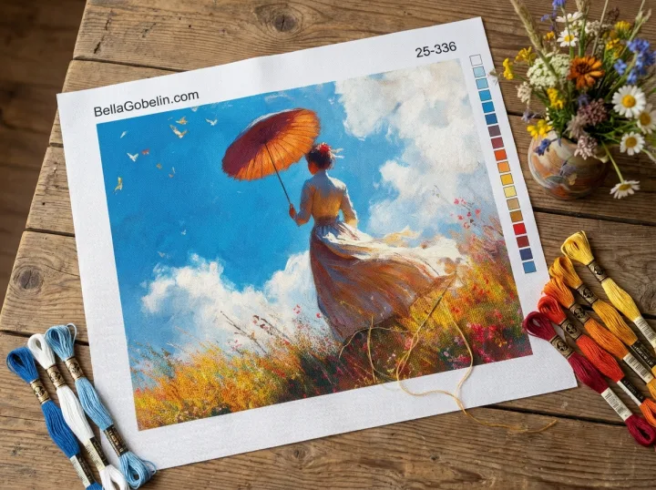 Monet, različice Gospe s sončnikom – 25-336