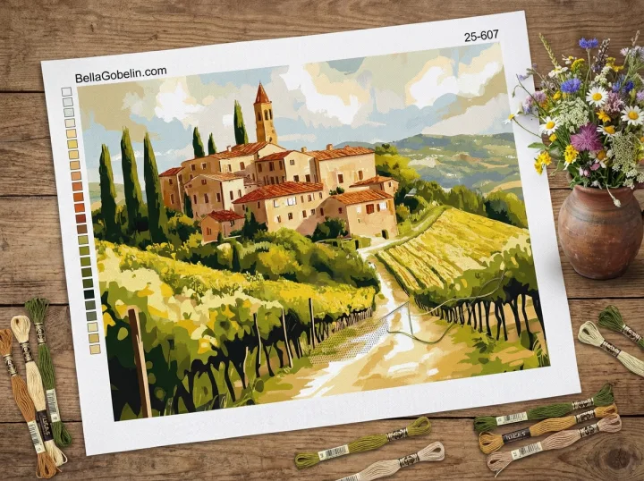 Toskansko vas, Chianti, vino