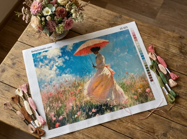 Monet, različice Gospe s sončnikom – 25-333