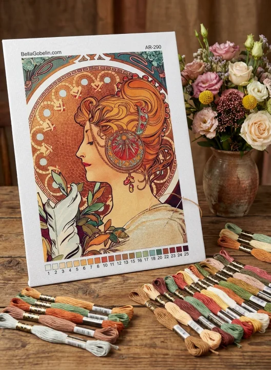 Slika v slogu Alphonse Mucha – AR-290