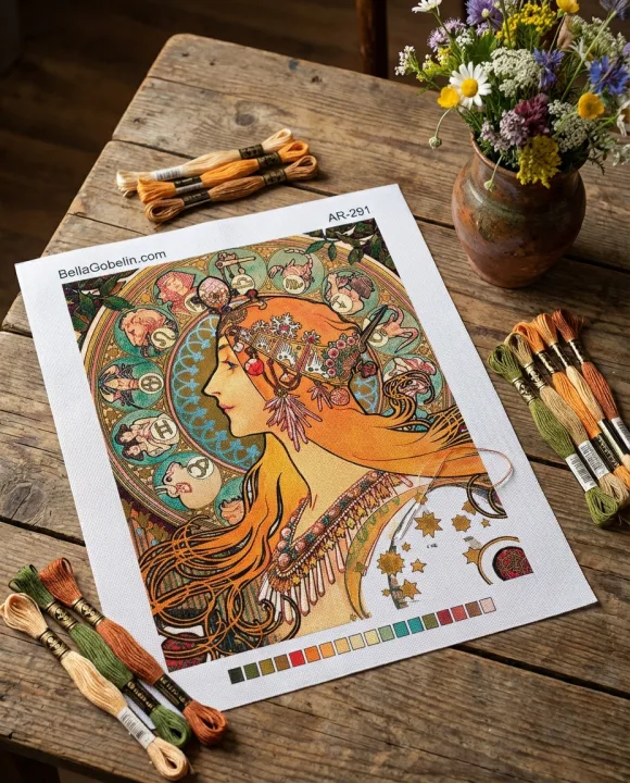 Slika v slogu Alphonse Mucha – AR-291