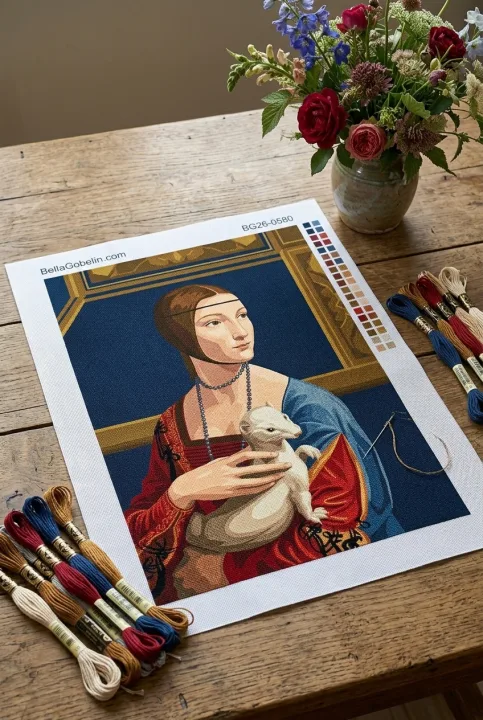 Leonardo da Vinci - Replika ženske s hermelinom – BG26-0580