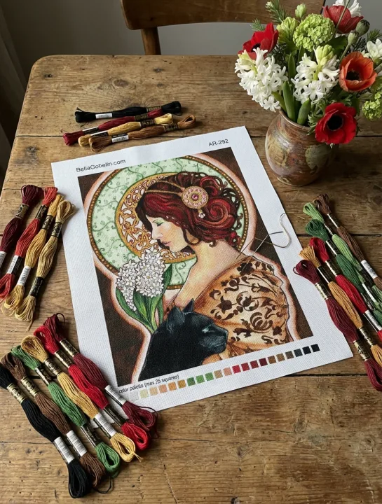 Slika v slogu Alphonse Mucha – AR-292