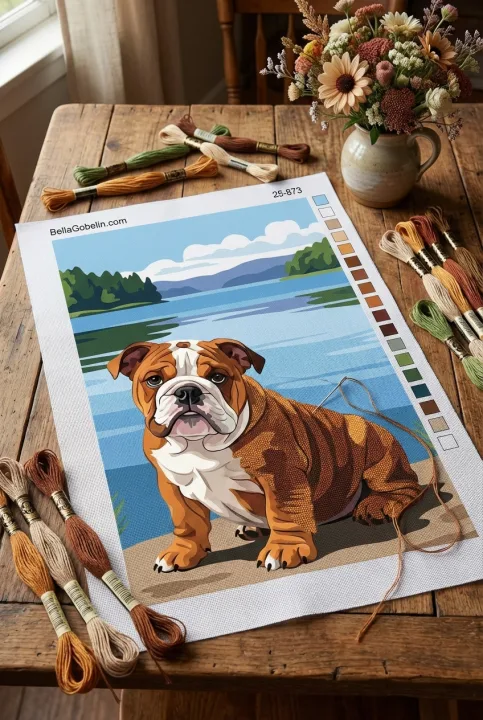 Portret angleškega buldoga – 25-873