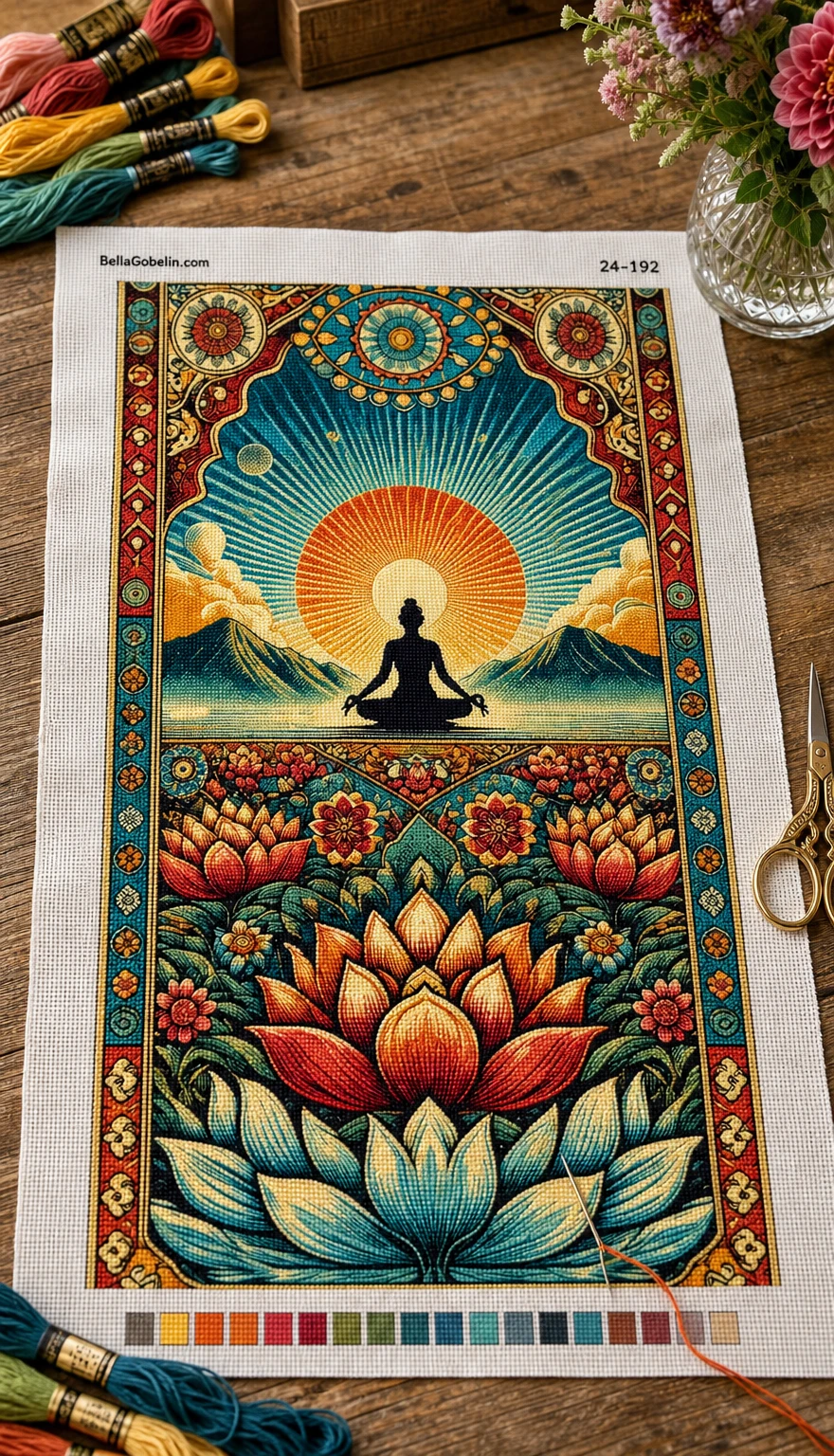 Ilustracija: Mandala meditacija
