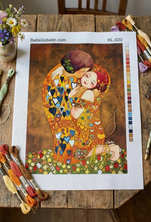 Klimtova replika v otroškem stilu