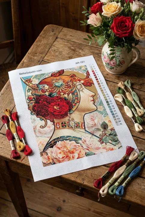 Slika v slogu Alphonse Mucha – AR-221
