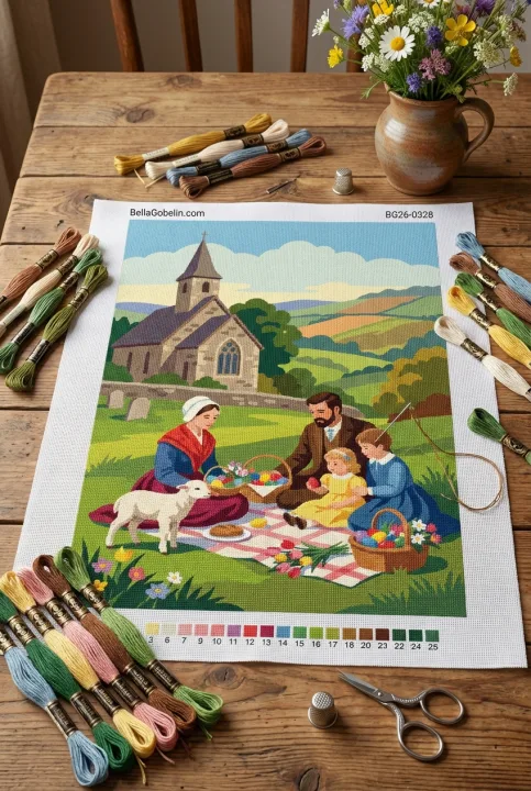 Velikonočni piknik na travniku