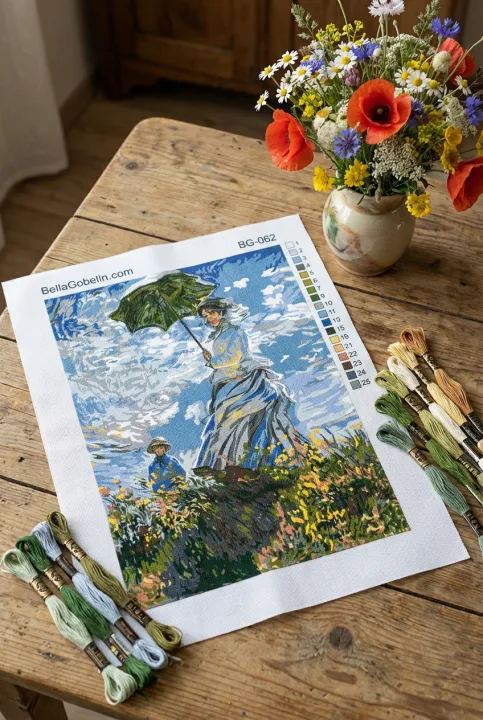 Claude Monet: Ženska s senčnikom