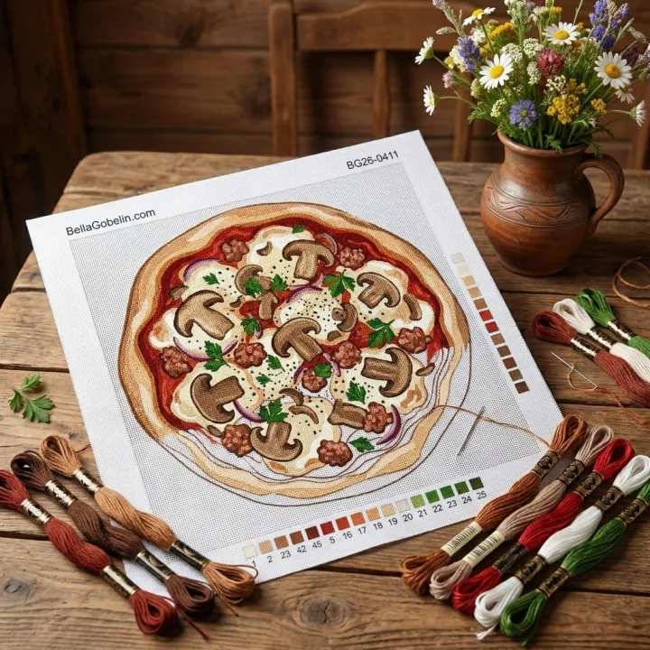 Italijanska pica Boscaiola