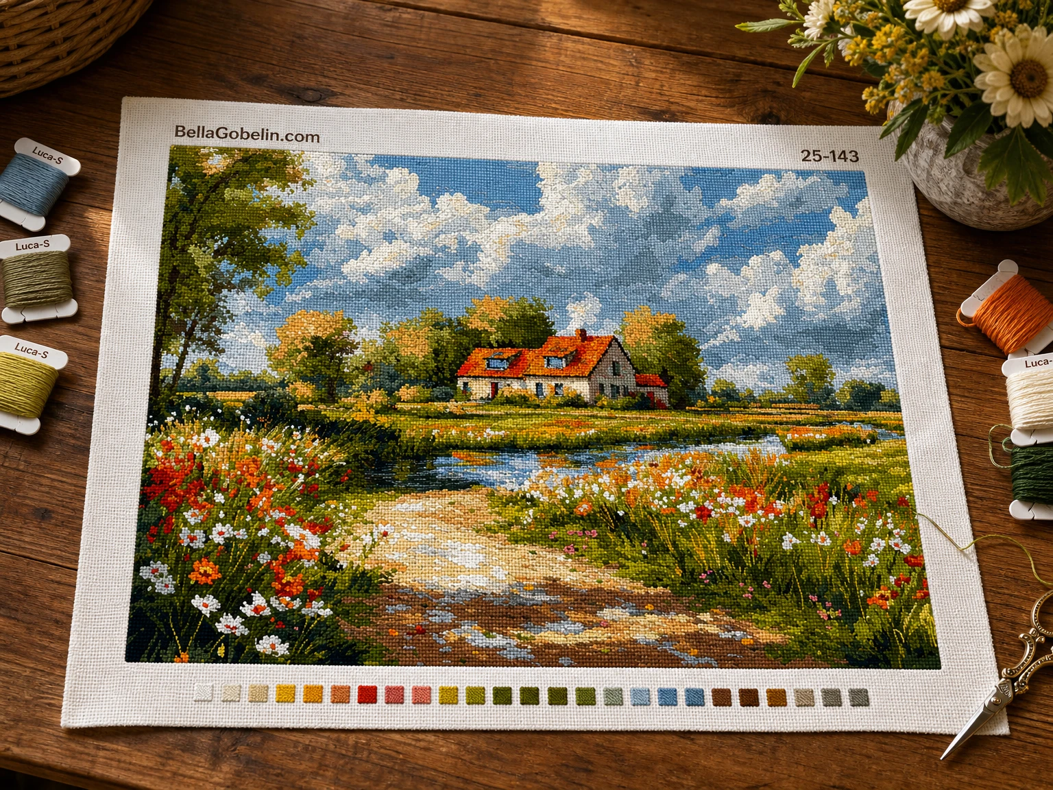 Ilustracija: Vaški pokrajina