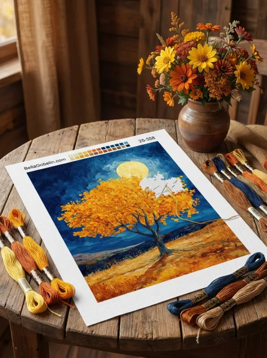 Slika v slogu Van Gogha