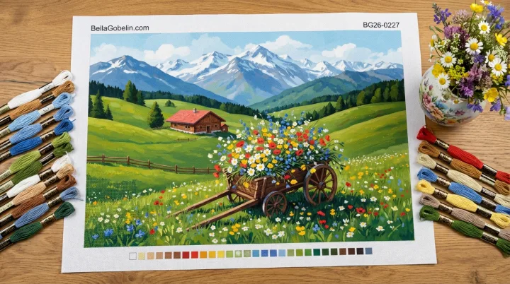 Cvetoča kočija v alpski pokrajini – BG26-0227