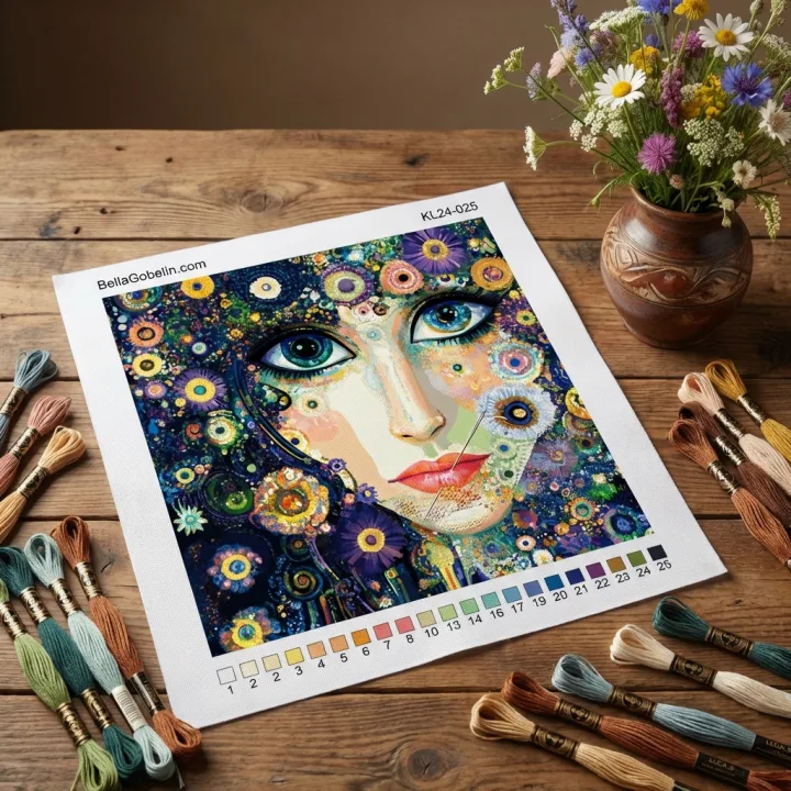 Klimtov stil: Oči