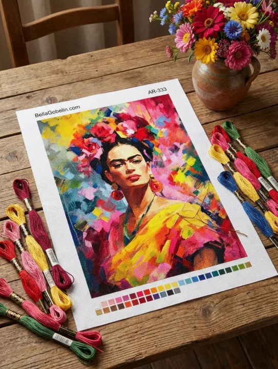Barviti portret Fride Kahlo