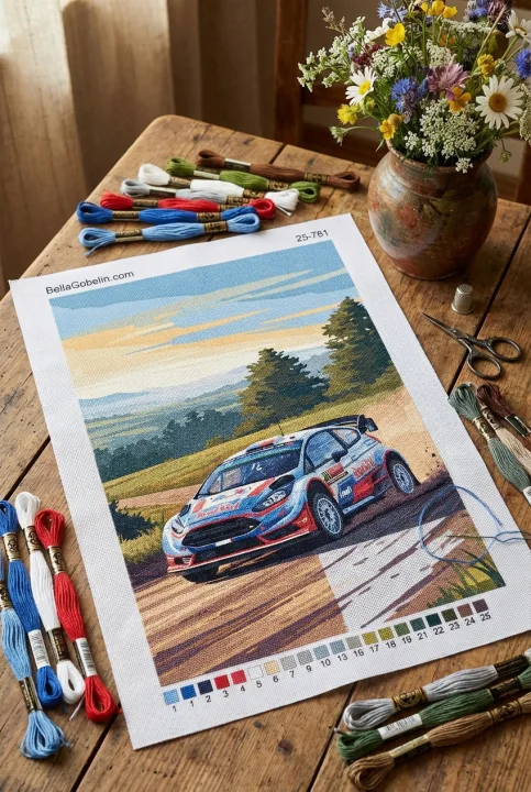Ford Fiesta rally avtomobil
