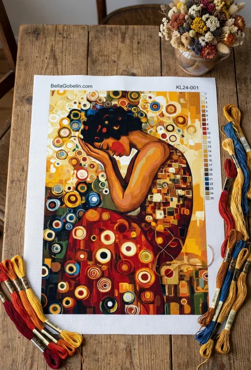 Klimtov stil: Žalujoča ženska