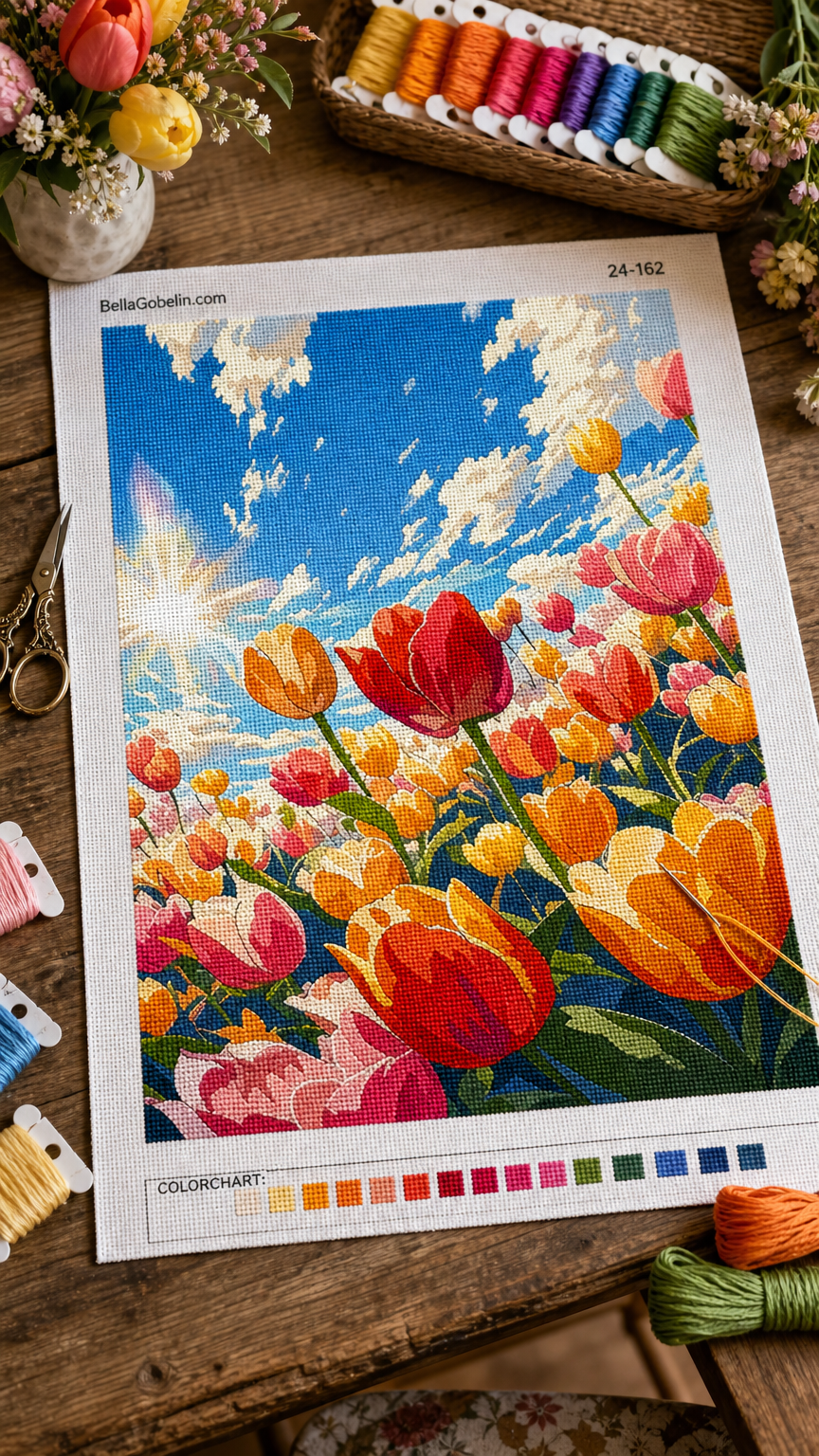 Barvni tulipani – 24-162