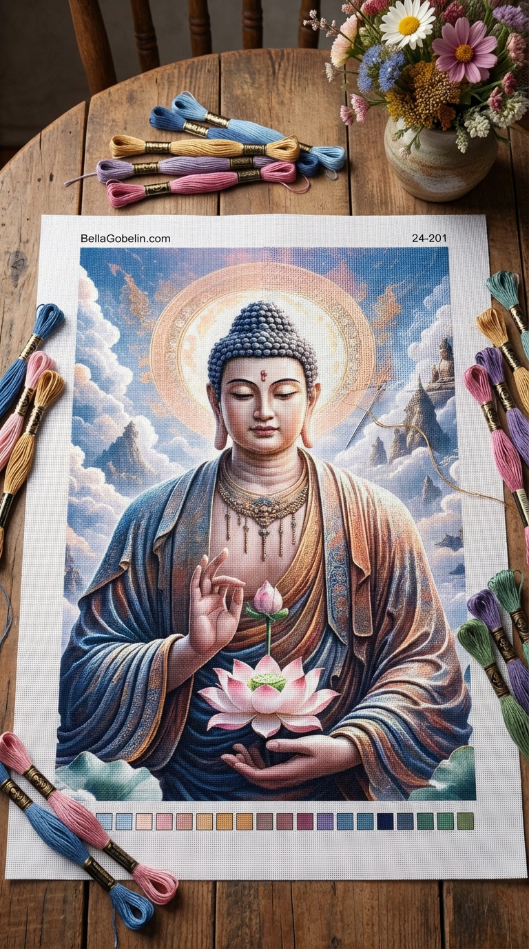 Buda z lotosom