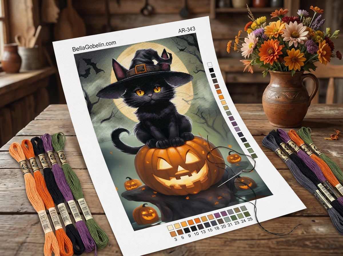 Halloweenska mačka