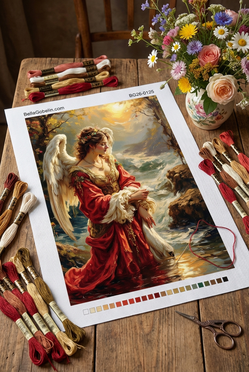 Angel na obali morja
