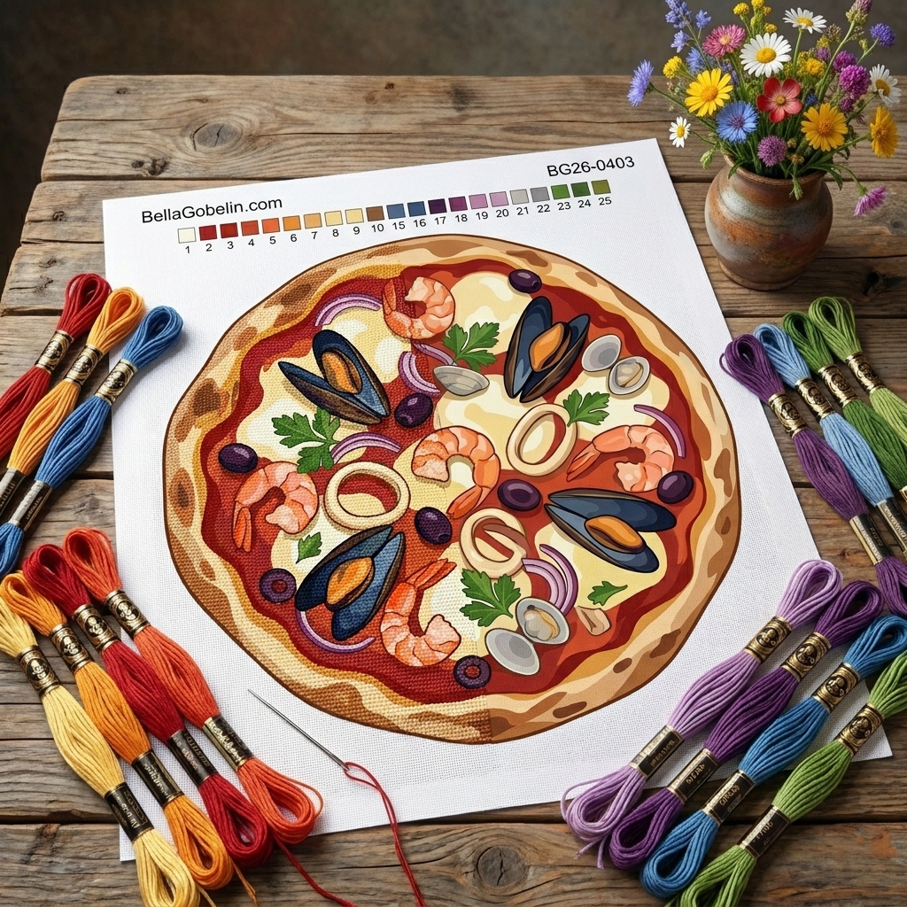 Pizza z morskimi sadeži