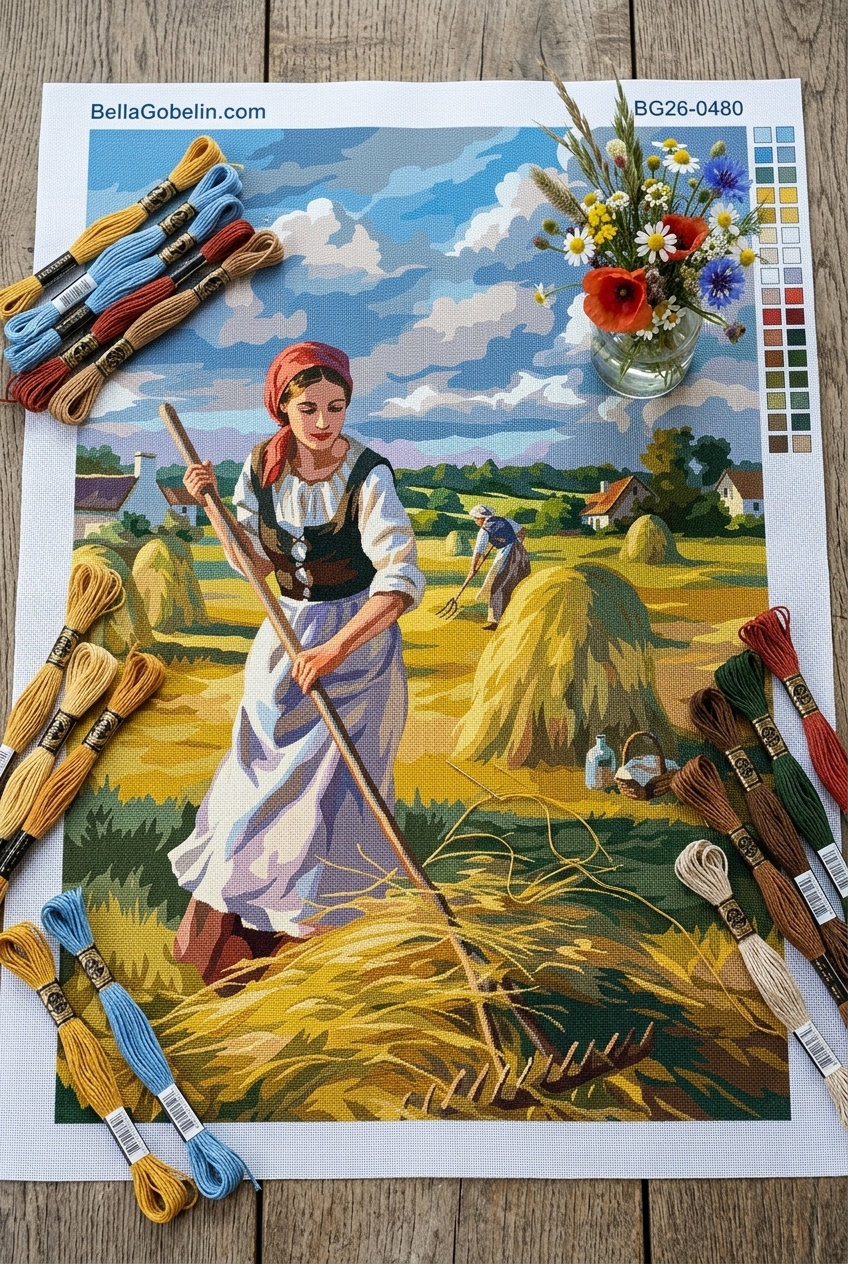 Žanjica na polju