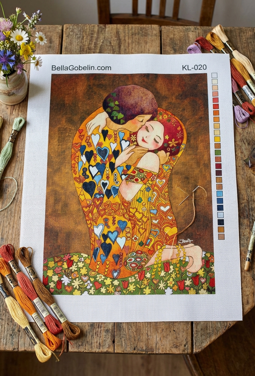 Klimtova replika v otroškem stilu