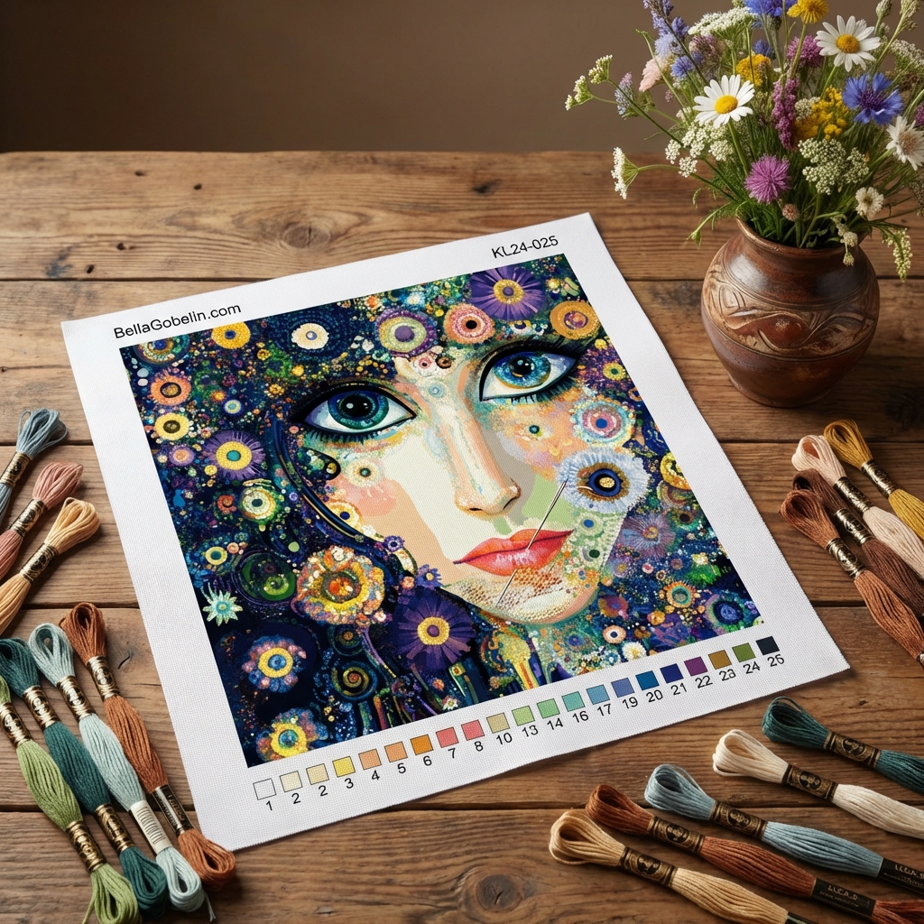 Klimtov stil: Oči