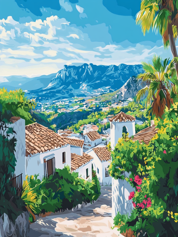 Mediterrán virágos utcák sorozat – 25-179