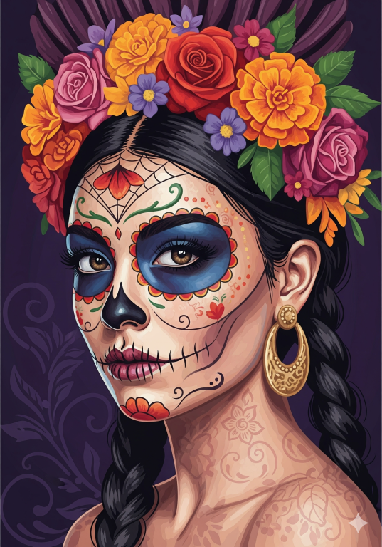 Mexikói halloween portré sorozat – 25-821