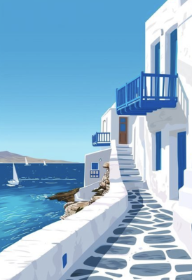 Pogled na Santorini