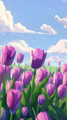 Vijolične tulipani