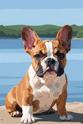 Portret francoskega buldoga – 25-1014