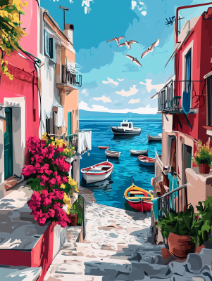 Ciklus cvetličnih mediteranskih ulic – 25-158