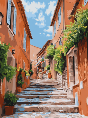 Ciklus cvetličnih mediteranskih ulic – 25-163