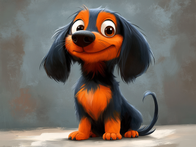 Portret dachshunda