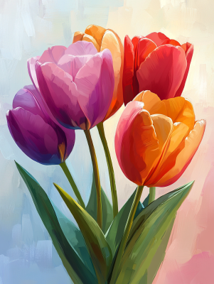 Pet zunanjih tulipanov