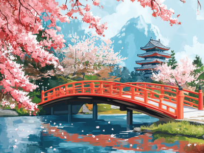 Pomladna atmosfera na Japonskem