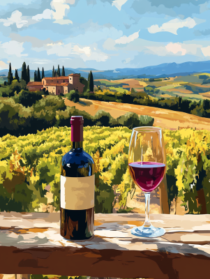 Toskanska atmosfera, Chianti, Vino