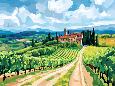Grozdje, Toskana, Chianti, Vino
