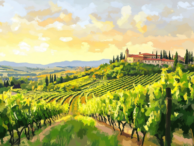 Sončna svetloba, Toskana, Chianti, Vino